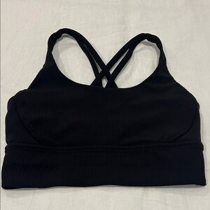 lululemon athletica Black Cross-Back Sports Bra